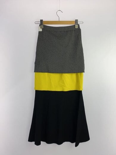 商品画像：LAYERED KNIT SK/スカート/36/レーヨン/GRY/882540810201 2
