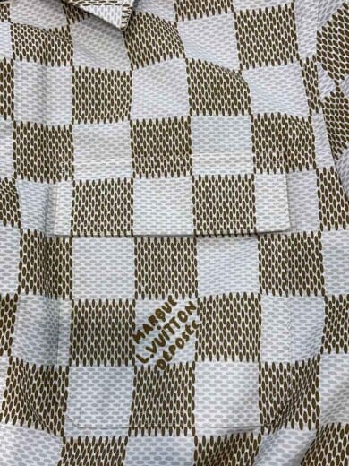 商品画像：L/ダミエ オーバーシャツ/カバーオール/XXL/コットン/CRM/チェック/RM241 HQX HQS65E// 7