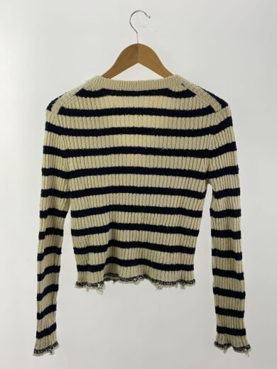 商品画像：L/24SS/マリニエールキャミセットカーディガン/36/コットン/BEG/ボーダー/324W03AM715 2