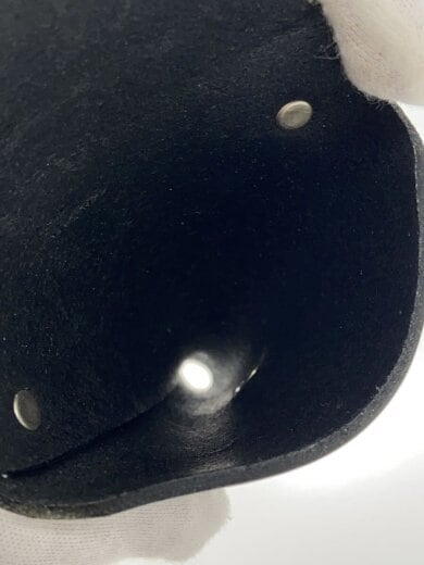 商品画像：トライアングル/ストラップ/コインケース/レザー/BLK/無地/メンズ 4