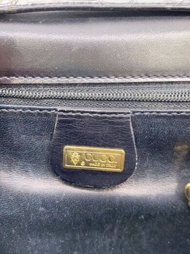 商品画像：オールド/エンボスレザー/ハンドバッグ/レザー/BLK/無地 5