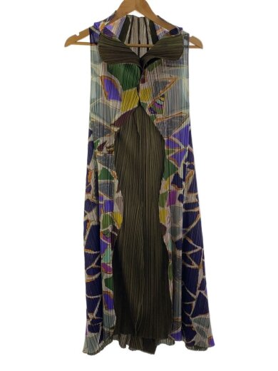 商品画像：D1/ノースリーブワンピース/2/ポリエステル/KHK/総柄/PP33-JH737// 1