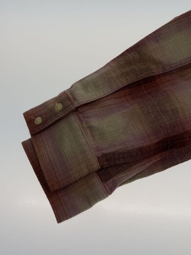 商品画像：ネルシャツ/L/コットン/RED/チェック/111-12-0980 5