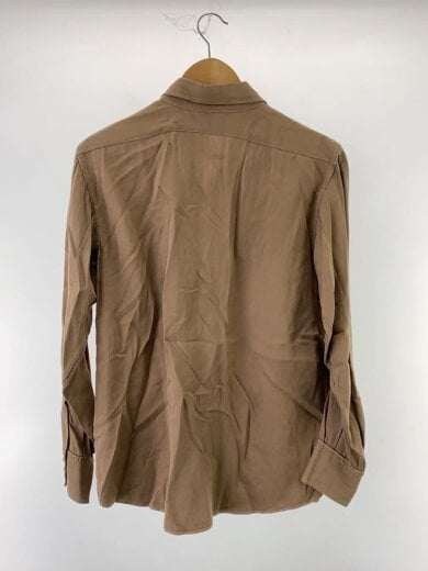 商品画像：E&W/長袖シャツ/--/レーヨン/BRW/無地 2