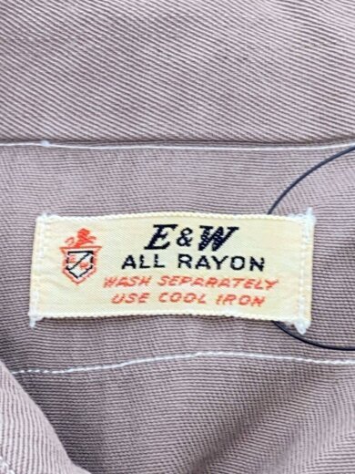 商品画像：E&W/長袖シャツ/--/レーヨン/BRW/無地 3