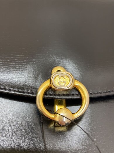 商品画像：GUCCI/ショルダーバッグ/レザー/ブラック/無地 5