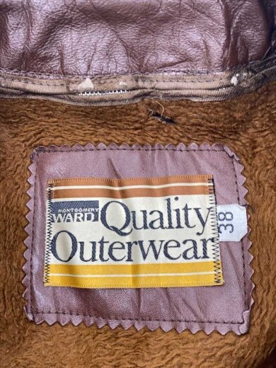 商品画像：レザージャケット・ブルゾン/38/レザー/BRW/無地 3