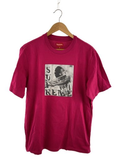 商品画像：Tシャツ/M/コットン/PNK/プリント 1