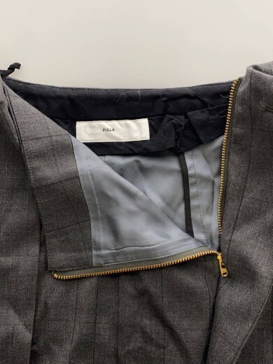 商品画像：19AW/Suiting wool skirt check/スカート/34/ウール/GRY/無地 3