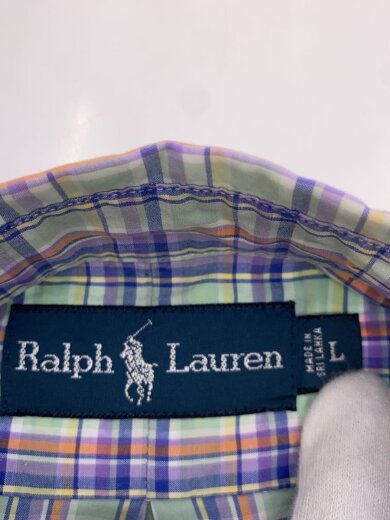 商品画像：半袖シャツ/L/コットン/GRN/チェック// 3