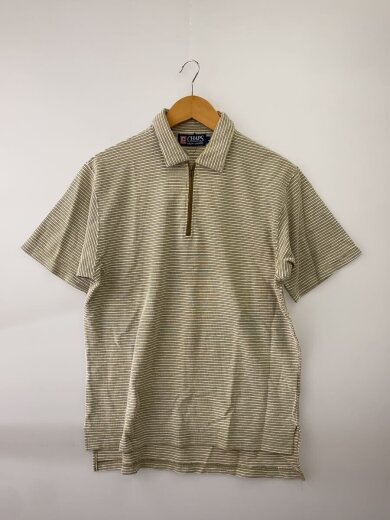 商品画像：ポロシャツ/L/コットン/GRN/ストライプ 1