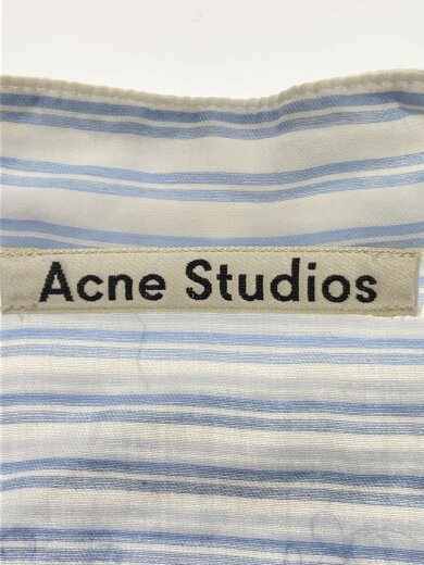 商品画像：プルオーバ-/長袖シャツ/34/コットン/BLU/ストライプ/1662-343-1220// 3