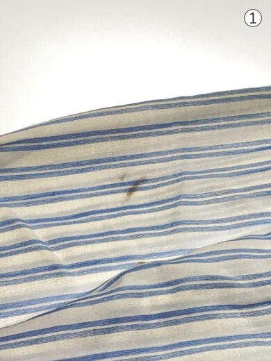 商品画像：プルオーバ-/長袖シャツ/34/コットン/BLU/ストライプ/1662-343-1220// 7