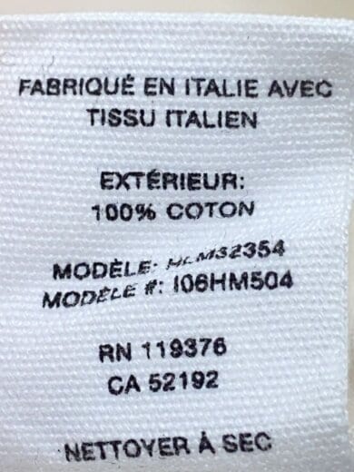 商品画像：ウエストコートバックストラップポプリンシャツ/長袖シャツ/S/コットン/WHT 5