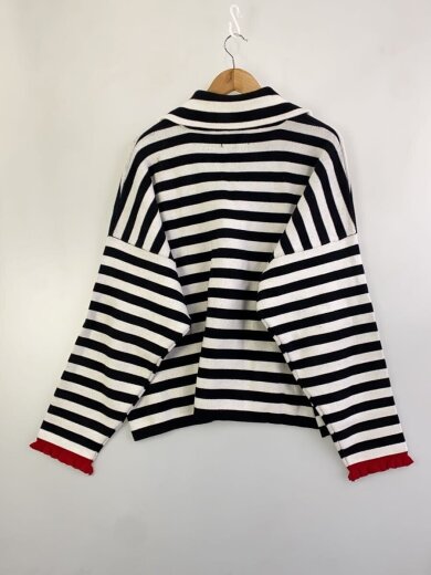 商品画像：ニット・セーター(薄手)/S/コットン/BLK/ボーダー/LSB-LTOP-039V// 2