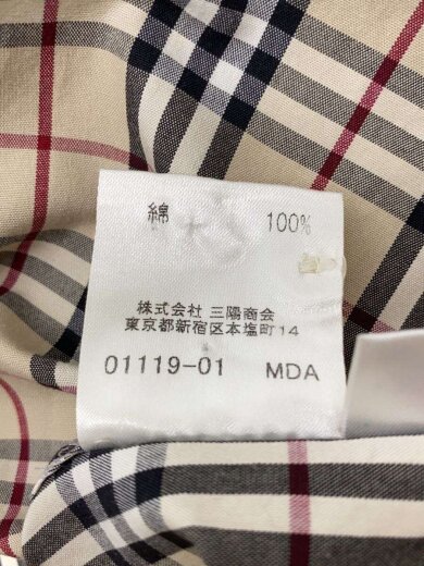 商品画像：ノヴァチェック/比翼長袖シャツ/40/コットン/BEG/チェック// 4