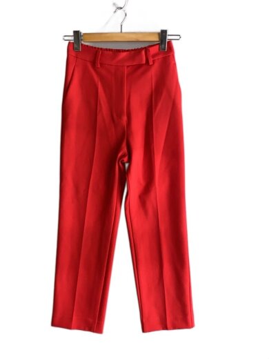 商品画像：MILA PANTS 後ゴムテーパードパンツ/RED/09WFP261041// 1