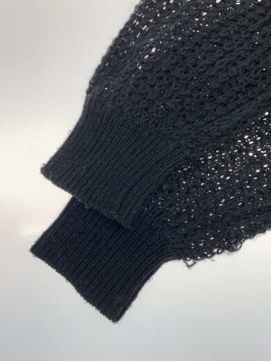 商品画像：フラワーモチーフニットプルオーバーニット・セーター(薄手)/one/ポリエステル/BLK/SWNT24117 5