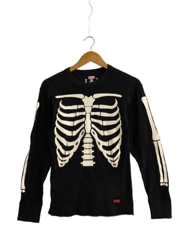 商品画像：BONES THERMAL CREW/長袖Tシャツ/M/コットン/ブラック// 1