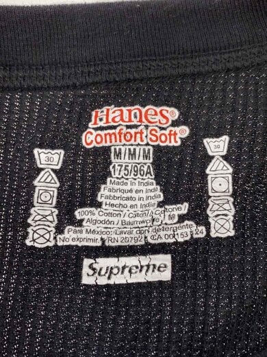 商品画像：BONES THERMAL CREW/長袖Tシャツ/M/コットン/ブラック// 3