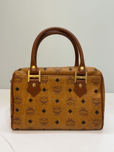 商品画像：MCM/エボストンバッグ/レザー/ブラウン/総柄// 3