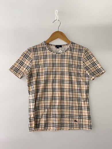 商品画像：Tシャツ/2/コットン/BEG/チェック/FAA22-034// 1