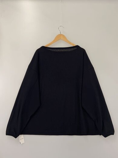 商品画像：ニット・セーター(薄手)/WAFFLE LONG SLEEVE TEE/ポリエステル/ブラック// 2