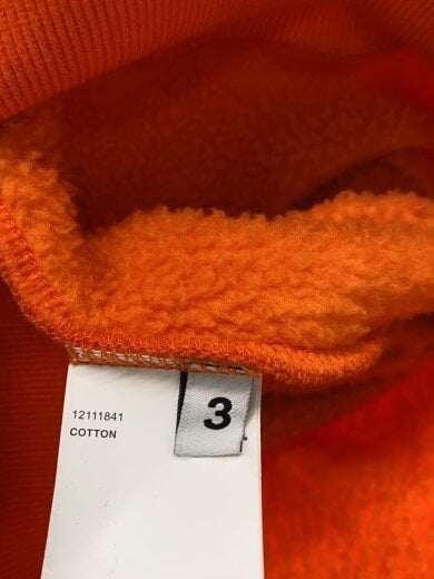 商品画像：CREWNECK SWEAT SHIRT/3/コットン/ORN/12111841/汚れ有/毛羽立ち有 4