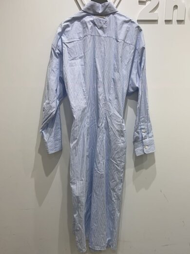 商品画像：シャツワンピース/38/コットン/BLU/ストライプ/P3K51// 2