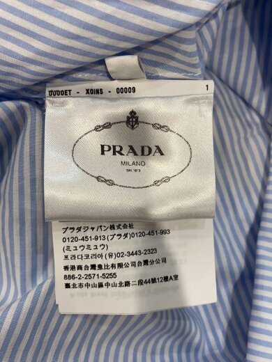 商品画像：シャツワンピース/38/コットン/BLU/ストライプ/P3K51// 4