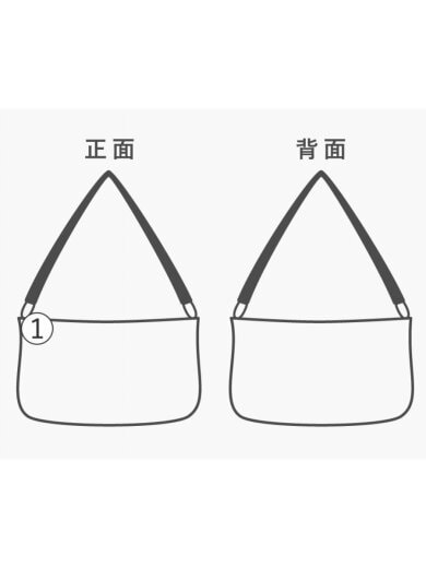 商品画像：バッグ/レザー/WHT/無地/12235 8
