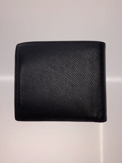 商品画像：2つ折り財布/レザー/BLK/無地/メンズ// 2