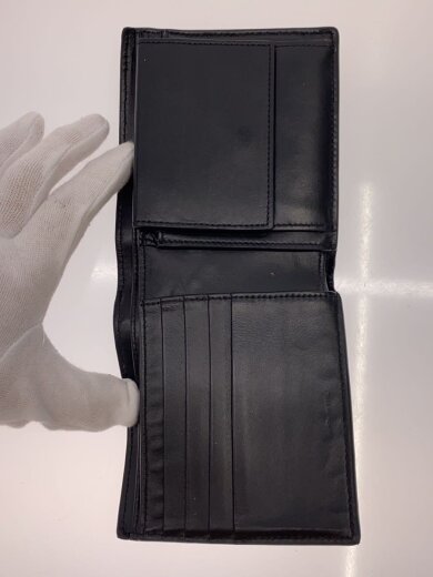 商品画像：2つ折り財布/レザー/BLK/無地/メンズ// 7