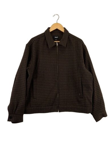商品画像：WAFFLE WEAVING ZIP SHIRT JACKET/ブルゾン/M/ポリエステル/ブラウン// 1