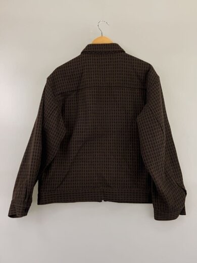 商品画像：WAFFLE WEAVING ZIP SHIRT JACKET/ブルゾン/M/ポリエステル/ブラウン// 2