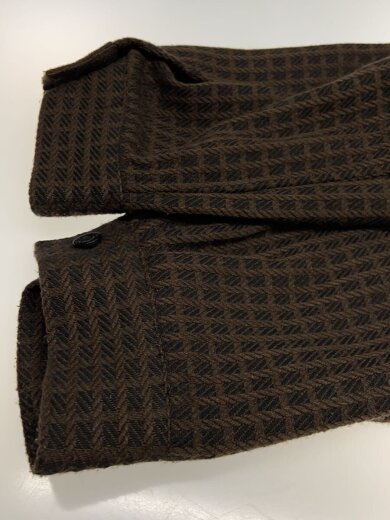 商品画像：WAFFLE WEAVING ZIP SHIRT JACKET/ブルゾン/M/ポリエステル/ブラウン// 6