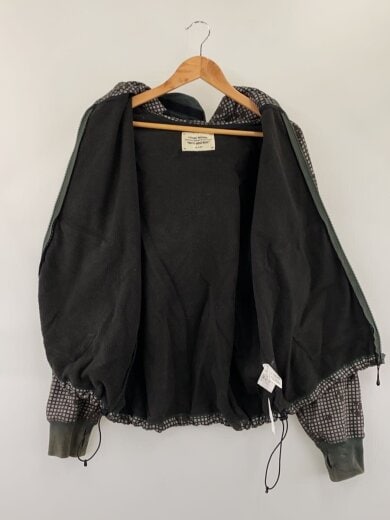 商品画像：FUTURE ARCHIVE/MASK HOODIE/L/コットン/GRY/チェック/11-13-0433-146// 3