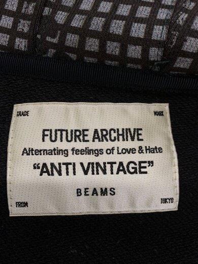商品画像：FUTURE ARCHIVE/MASK HOODIE/L/コットン/GRY/チェック/11-13-0433-146// 4