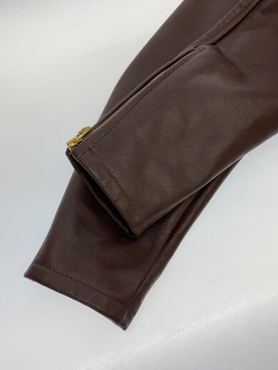 商品画像：シングルライダースジャケット/L/牛革/BRW 5