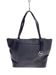 トートバッグ/GRY/総柄/※ハンドルダメージ・金具変色