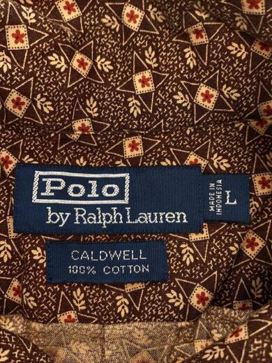 商品画像：半袖シャツ/L/コットン/BRW/総柄/HS-RL-SM-3869 3