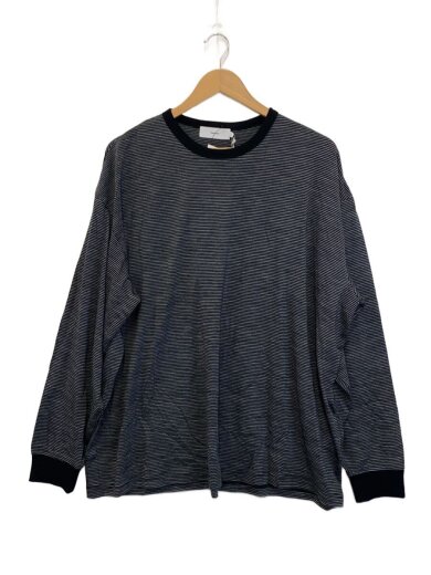 商品画像：25AW/Wool Border L/S Tee/2/ウール/BLK/ボーダー/GU253-70230B 1