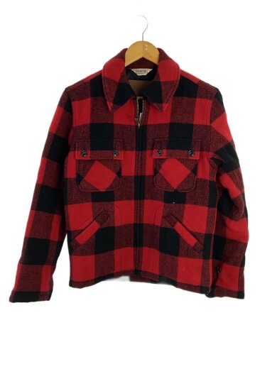 商品画像：ジャケット/S/ウール/RED/チェック 1