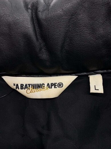 商品画像：ダウンジャケット/L/牛革/BLK/無地 3