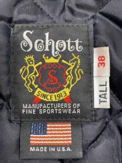 画像：Schottダブルライダースジャケット/38/牛革/BLK/71643