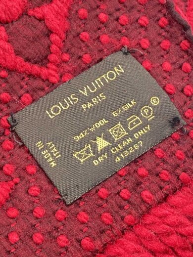 商品画像：エシャルプ・ロゴマニア_モノグラム/ウール/RED/レディース 2