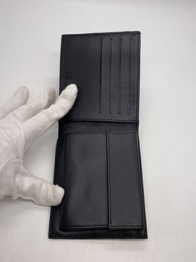 商品画像：2つ折り財布/レザー/BLK/無地/メンズ// 4