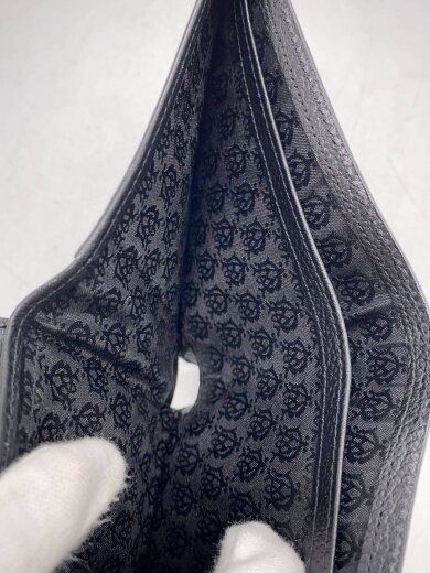 商品画像：2つ折り財布/レザー/BLK/無地/メンズ// 5