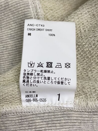 商品画像：スウェット/1/コットン/GRY/ANC-CT43// 3