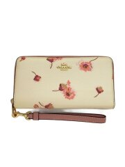 ロング ジップ アラウンド ウォレット ウィズ フローラル プリント/長財布/レディース/C4455